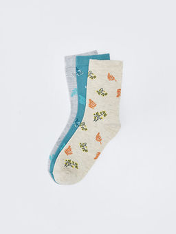 Desenli Kad?n Soket ?orap 3l?