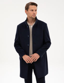 Lacivert Slim Fit Palto - Pierre cardin фото 3