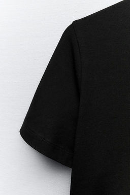 CROPPED STRETCH T-SHIRT - Zara фото 12