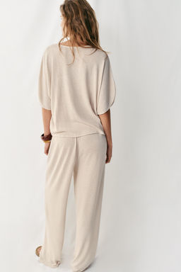 TOP R?STICO MANGA CAPA / Beige claro - Zara фото 3