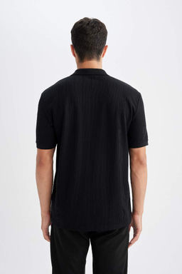 Новая футболка-поло стандартного кроя с короткими рукавами - Defacto фото 6