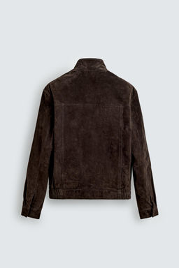 LEATHER SPLIT SUEDE JACKET - Zara фото 18