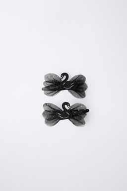 TWO-PACK OF SWAN HAIR CLIPS