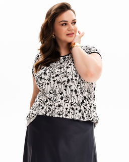 Футболка с рукавом кимоно из Искусственного шёлка - Elena sorti фото 2