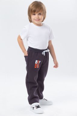 Теплые брюки из футера трехнитки с начесом для мальчика Bonito фото 16