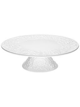 Блюдо для торта на ножке 25,5*25,5*8 см Цветущая сакура, фарфор - Elan gallery фото 4