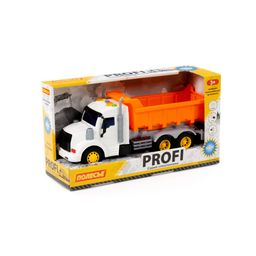 Профи, автомобиль-самосвал инерционный (со светом и звуком) (оранжевый) (в коробке) - Полесье фото 7