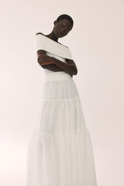 Top off-the-shoulder en punto - H&m фото 4