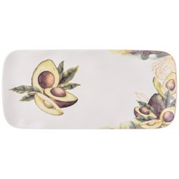 Цена за 2 шт. БЛЮДО ПРЯМОУГОЛЬНОЕ BRONCO AVOCADO 22*10,5*1,5 СМ