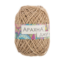 Пряжа ARACHNA Jute 100% джут 5 шт. х 100 г  10 г 90 м  5 м