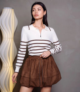 Юбка #КТ25137, шоколадный