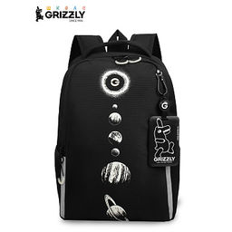 RB-651-2 Рюкзак школьный с картхолдером на держателе - Grizzly фото 11