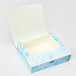 Цена за 3 шт. Коробка подарочная новогодняя складная, упаковка, «Снежная Ёлка», 20×18×5 см