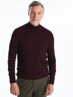 Yar?m Bal?k?? Yaka Erkek Triko Kazak