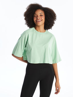 Bisiklet Yaka Oversize Kad?n Spor Ti??rt