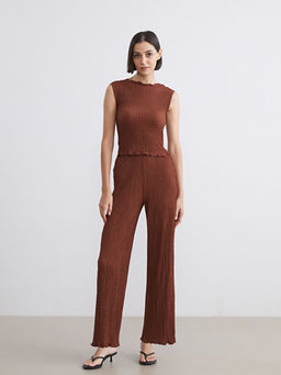 Beli Lastikli Dokulu Kad?n Pantolon