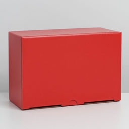 Коробка подарочная складная, упаковка, «Красная», 26×19×10 см