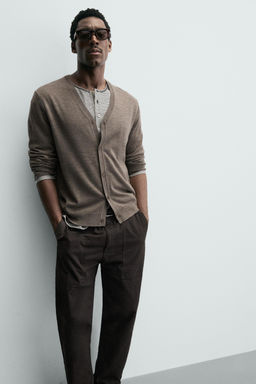100% WOOL CARDIGAN - Zara фото 13