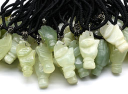 Подвеска из нефрита Слоник на шнурке 48-62см - Радуга камня фото 8