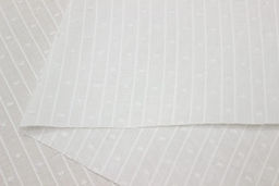 Фактурный хлопок "Шарики-полоски" цв.молочный, ш.1.5м, батист, хлопок-100%, 80гр/м.кв