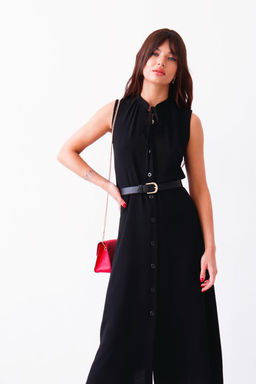 9277 Платье, как из к/ф Красотка, чёрное - Martichelli фото 4