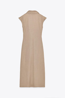 MIDI POLO COLLAR DRESS - Zara фото 15