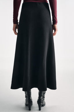 KNIT FLARED MIDI SKIRT - Zara фото 4