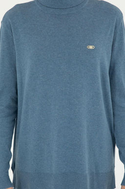 Женская синяя базовая водолазка - U.s. polo assn фото 6