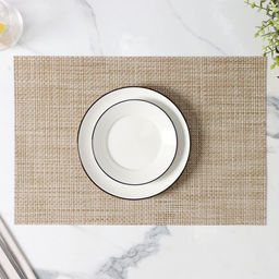 Цена за 12 шт. Салфетка сервировочная на стол«Классика», 45×30 см, бежевая