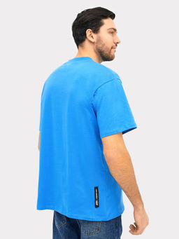 Футболка мужская ярко-голубая с печатью я.голубой +печать 111846 - Mark formelle фото 3