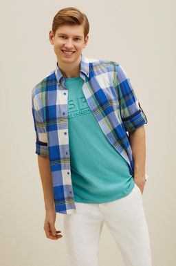 U. S. Polo Assn Мужская рубашка Saks в клетку