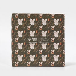 Цена за 5 шт. Коробка для кондитерских изделий новогодняя с пластиковой крышкой «Время исполнения желаний», 13×13×3 с