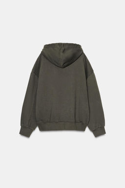 WASHED SWEATSHIRT WITH STARS AND STUDS - Zara фото 7