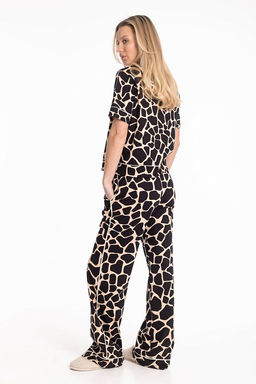 Пижама М325021чб черный/бежевый - Елена фото 4