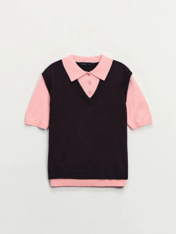 Двухслойный джемпер с вискозой в составе / Zarina