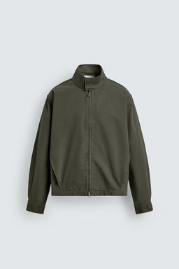 CAZADORA CROPPED FIT CREMALLERA / Khaki - Zara фото 7