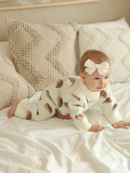 Молочный полушерстяной комбинезон - Kogankids фото 4