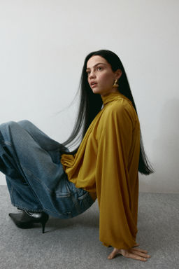 Blusa con lazada - H&m фото 6