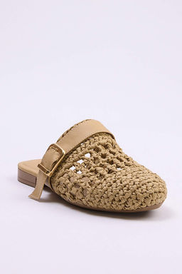 Camel Has?r Bant Detayl? Kad?n Terlik TAKSS26TE00004