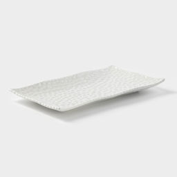 Блюдо сервировочное «Воздушность», 30.5×17 см, керамика, белое
