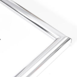 Фоторамка пластик "Радуга" 30х40 см, серебро (пластик)