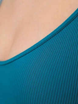 Топ на тонких бретелях в рубчик - My фото 71