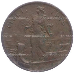 Монета 1 чентезимо 1916 года Италия