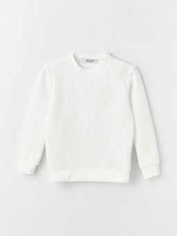 Bisiklet Yaka Uzun Kollu Erkek ?ocuk Sweatshirt