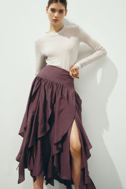 Falda midi asim?trica - H&m фото 5