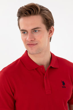 Erkek Slim Fit Polo Yaka K_rm_z_ Basic Ti__rt Sepette S_rpriz _ndirim - U.s. polo assn фото 2
