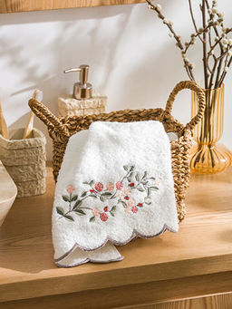 ?i?ek Nak??l? Y?z Havlusu 50x80 Cm