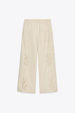 EMBROIDERED PYJAMA TROUSERS - Zara фото 11