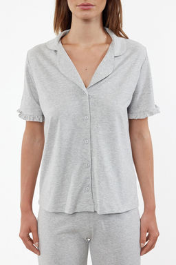 Trendyolmilla Mint %100 Pamuklu F?rf?r Detayl? Orme Pijama Tak?m? THMSS24PT00223 фото 16