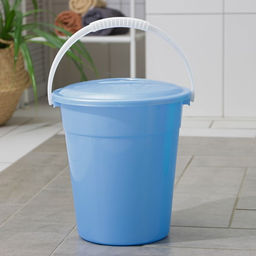 Ведро с крышкой «Евро», 8 л, d=26 см, h=25.2 см, МИКС